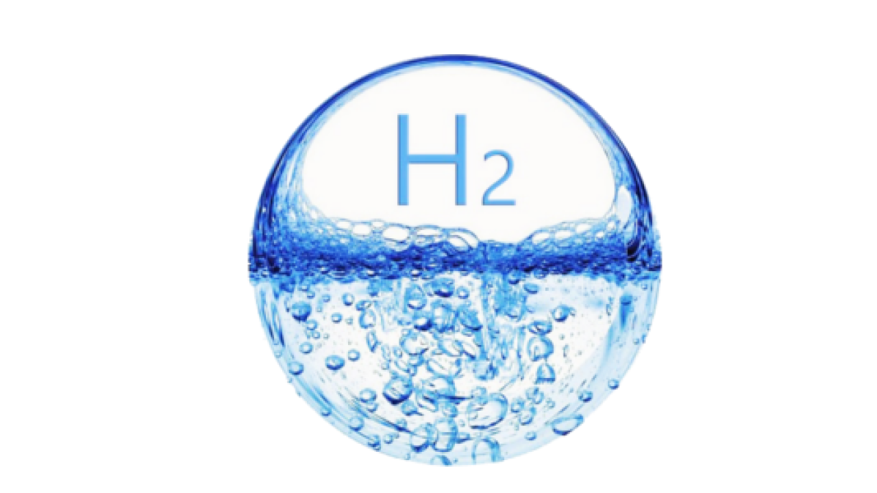 H2 bubble in blue